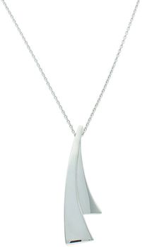 Elegancki srebrny naszyjnik próba 925 z geometryczną zawieszką. Długość naszyjnika 40 cm + 5 cm przedłużenie, waga 3,97 g. Doskonały wybór na prezent.1.jpg